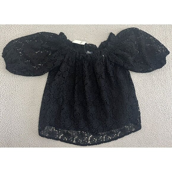 Maeve Off Shoulder Top Cutwork Eyelet Lace Whimsygoth Fairy - Picture 3 of 16